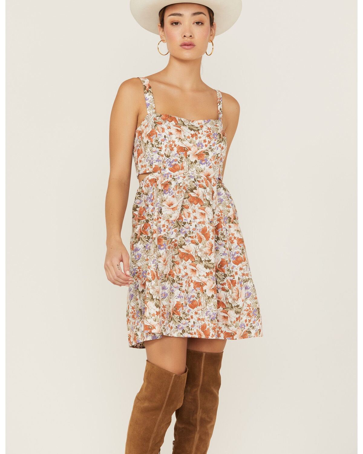 Image #1 - Heartloom Women's Wildflower Ruta Mini Dress, Orange, hi-res
