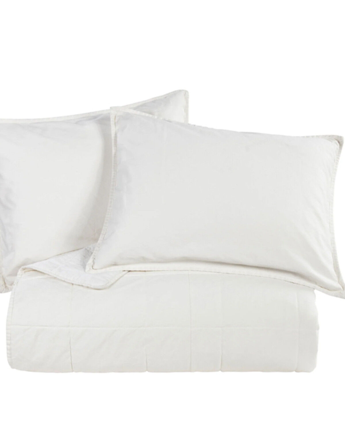 Image #2 - HiEnd Accents Natural Stonewashed Cotton Canvas King Coverlet Set, Natural, hi-res