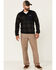 Image #2 - Columbia Men's Buffalo Plaid Print Weather 1/2 Zip Fleece Pullover, Black, hi-res