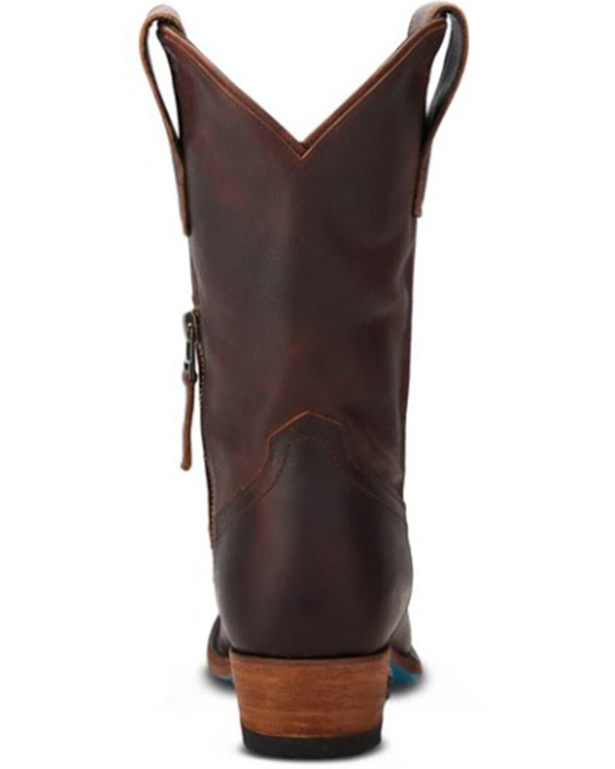 Image #5 - Lane Women's Plain Jane Midi Western Boots - Round Toe, Cognac, hi-res