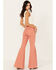 Image #3 - Shyanne Women's High Rise Super Flare Stretch Jeans, Rose, hi-res