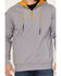 Brothers & Sons Men's French Terry Anorak 1/4 Zip Hooded Pullover, Dark Grey, hi-res