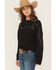 Image #2 - Ariat Women's Bootstitch Crewneck, Black, hi-res