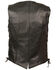 Image #2 - Milwaukee Leather Women's Braided Side Lace Vest - 4X, Black, hi-res
