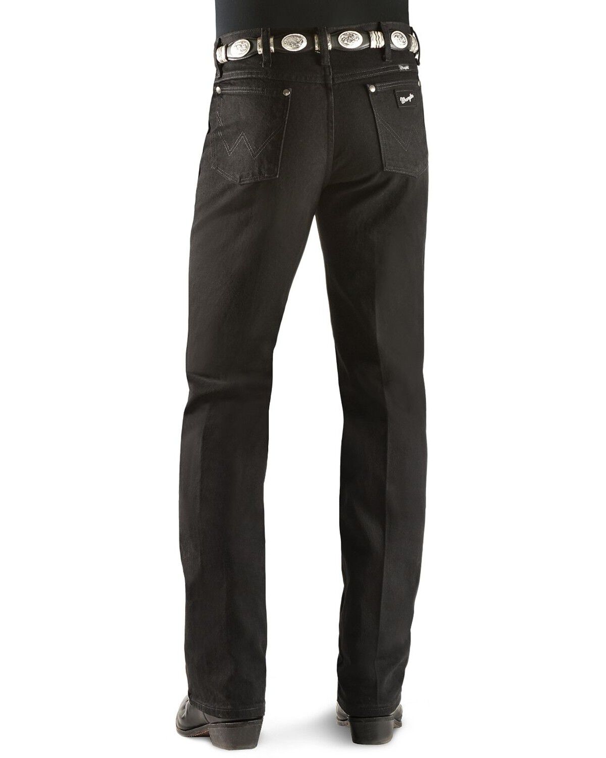 Image #1 - Wrangler Men's 933 Silver Edition Slim Fit Jeans, Black Denim, hi-res