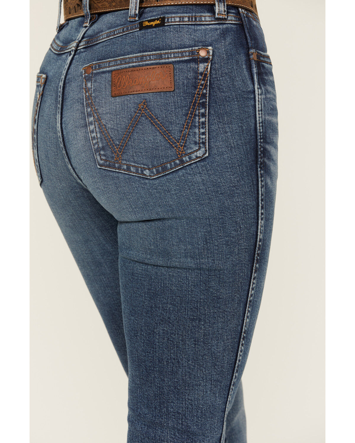 Image #4 - Wrangler Retro Women's Abigail Medium Wash High Rise Slim Stretch Bootcut Jeans, Medium Wash, hi-res