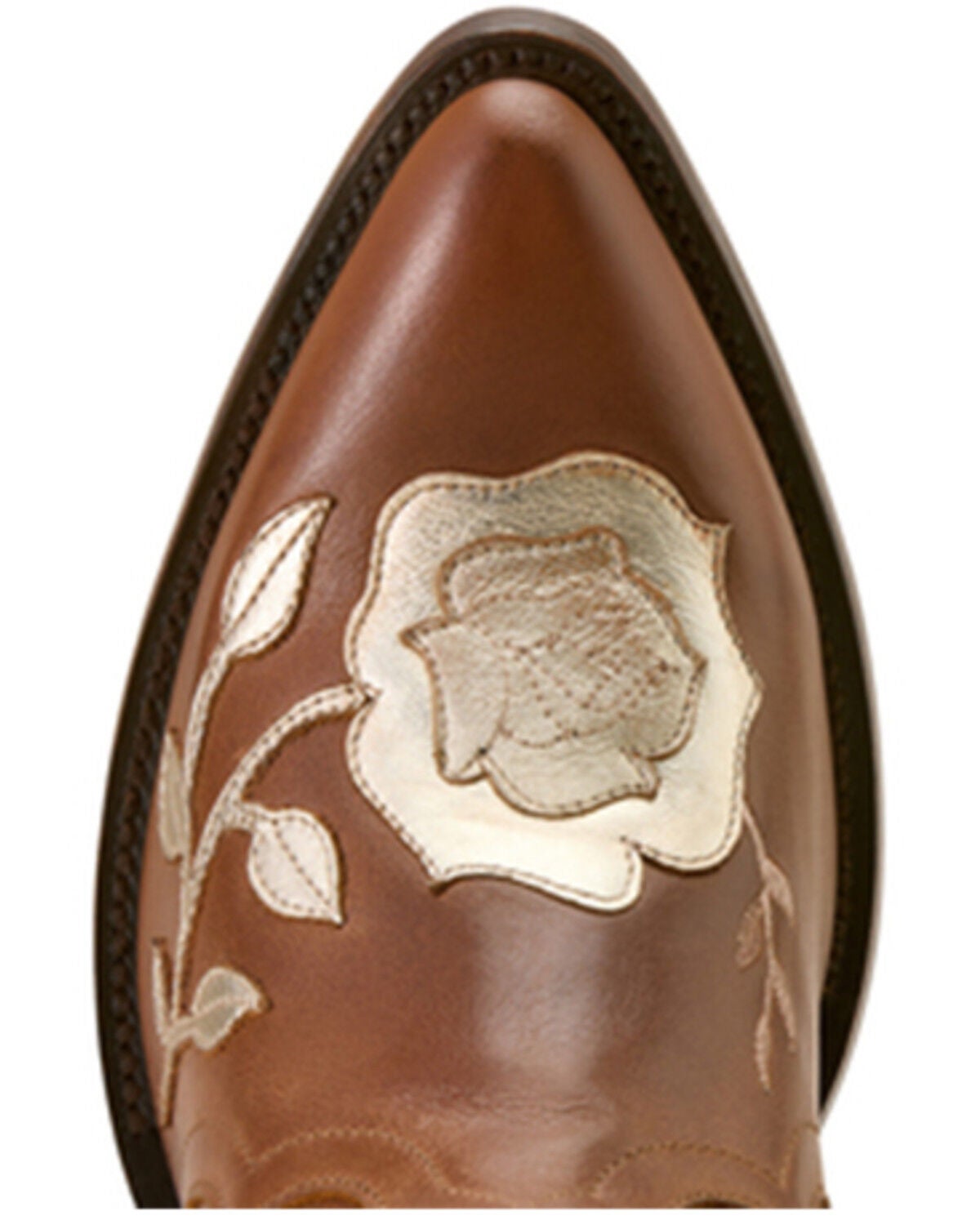 Image #4 - Ariat Women's Arrosa Floral Short Western Boots - Round Toe, Tan, hi-res