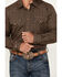 Image #3 - Cinch Men's Southwestern Geo Print Long Sleeve Snap Shirt, Dark Brown, hi-res
