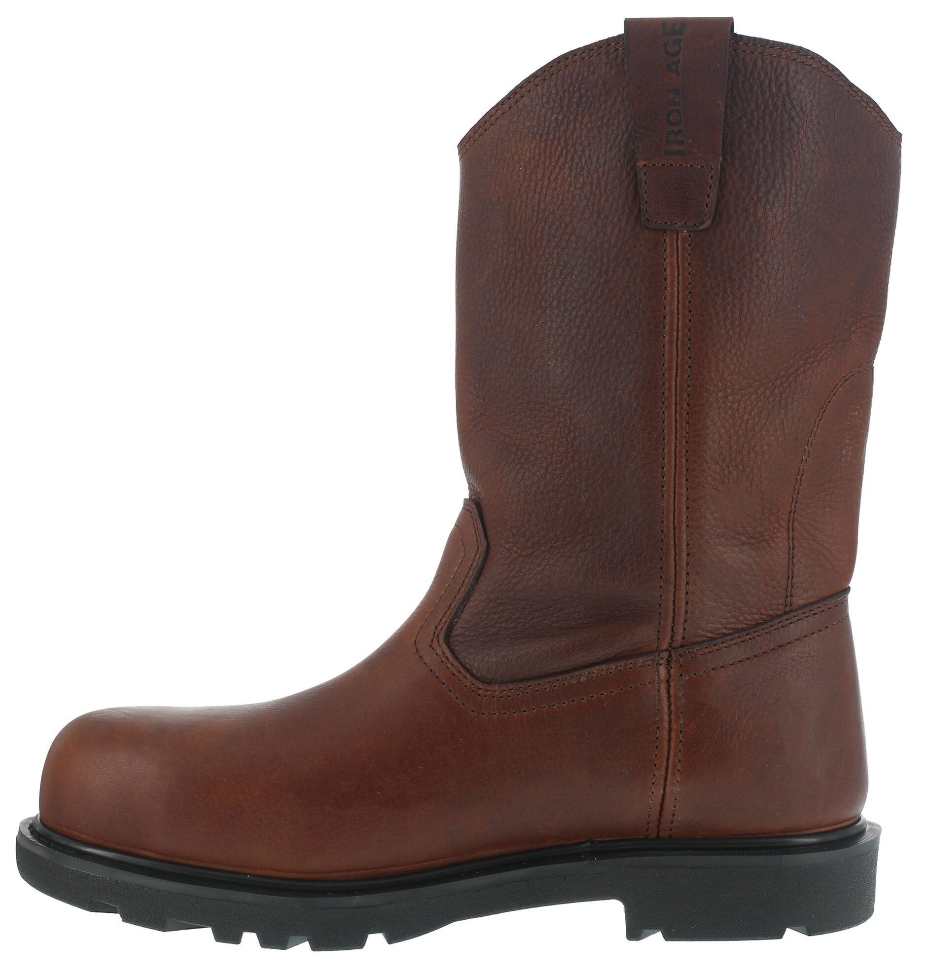 Image #4 - Iron Age Men's Hauler Wellington Work Boots - Composite Toe, Brown, hi-res