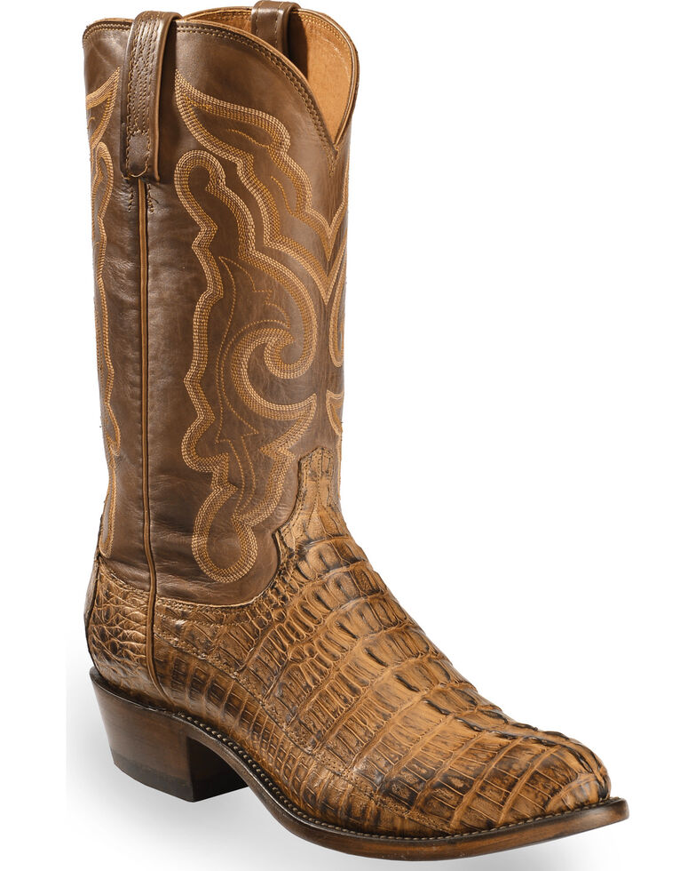tan caiman boots
