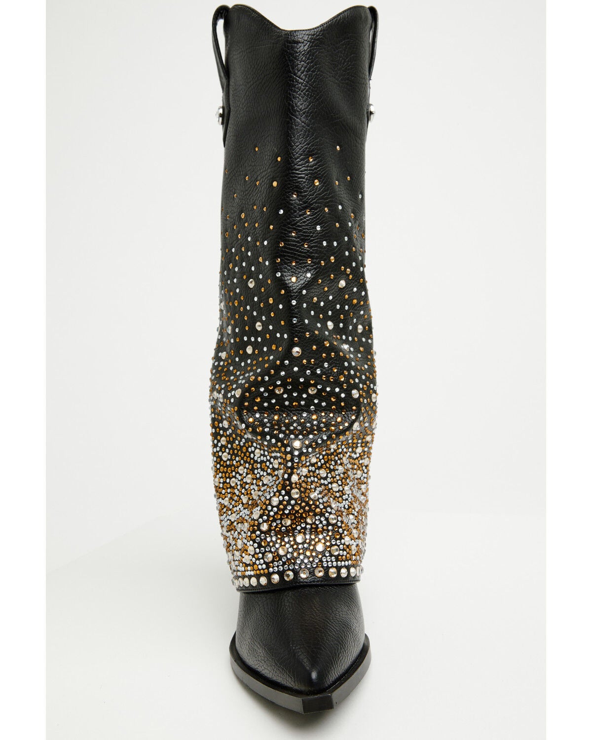 Image #4 - Azalea Wang Women's Beth Rhinestone Tall Fashion Boots - Snip Toe, Black, hi-res