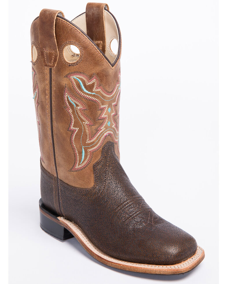 Cody James Boys' 9" Western Boots - Wide Square Toe, Brown, hi-res