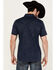 Pendleton Men's Shoreline Tonal Multicolor Print Short Sleeve Button-Down Shirt, Dark Blue, hi-res