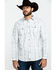 Image #1 - Moonshine Spirit&reg; Men's Tiki Torch Striped Dobby Print Long Sleeve Western Shirt, , hi-res