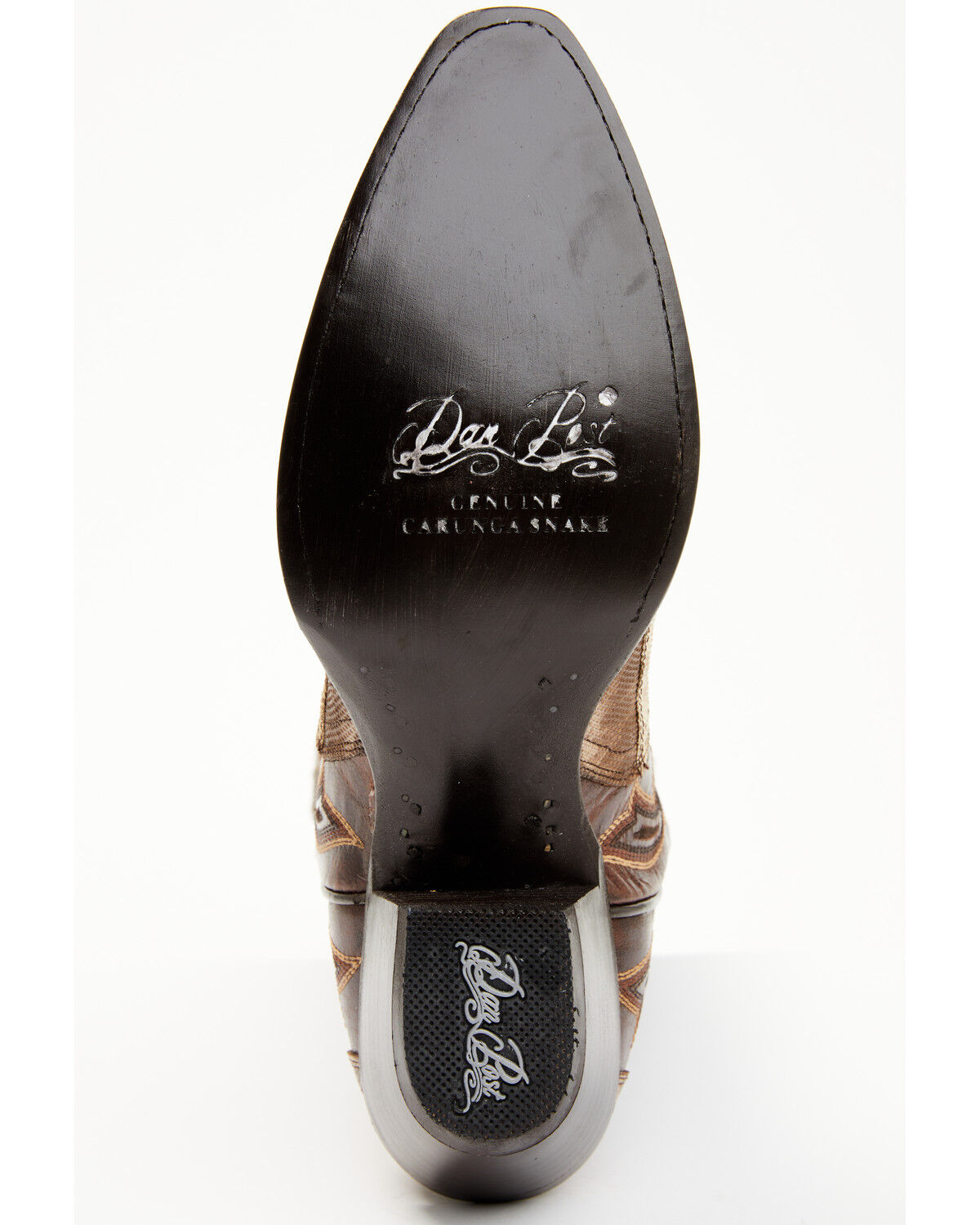 Image #7 - Dan Post Women's Karung Exotic Snake Western Boots - Snip Toe, Brown, hi-res