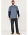 Image #2 - Hawx Men's Layered Pocket Twofer Sleeve Work T-Shirt , Light Blue, hi-res