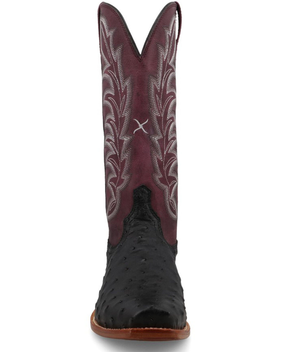 Image #4 - Twisted X Women's Reserve Exotic Full Quill Ostrich Western Boots - Square Toe, Black, hi-res