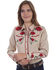 Image #1 - Scully Women's Red Rose Embroidered Western Shirt, , hi-res