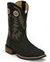 Image #1 - Justin Men's Shane Frontier Performance Western Boots - Broad Square Toe, Black, hi-res