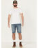 Image #1 - Levi's Men's 405 Bestie Light Wash Standard Stretch Denim Shorts, Light Wash, hi-res