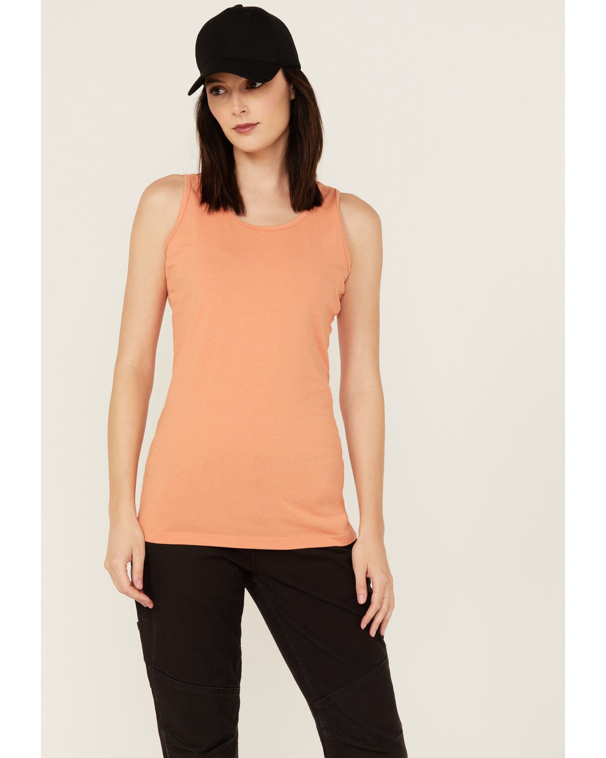Dovetail Workwear Women's Solid Tank, Light Orange, hi-res