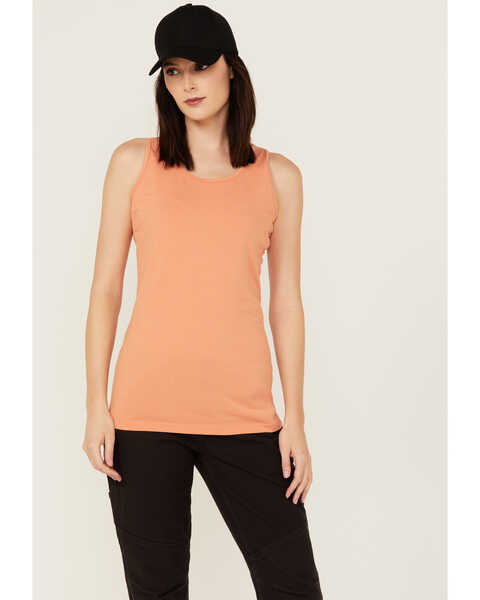 Image #1 - Dovetail Workwear Women's Solid Tank , Light Orange, hi-res