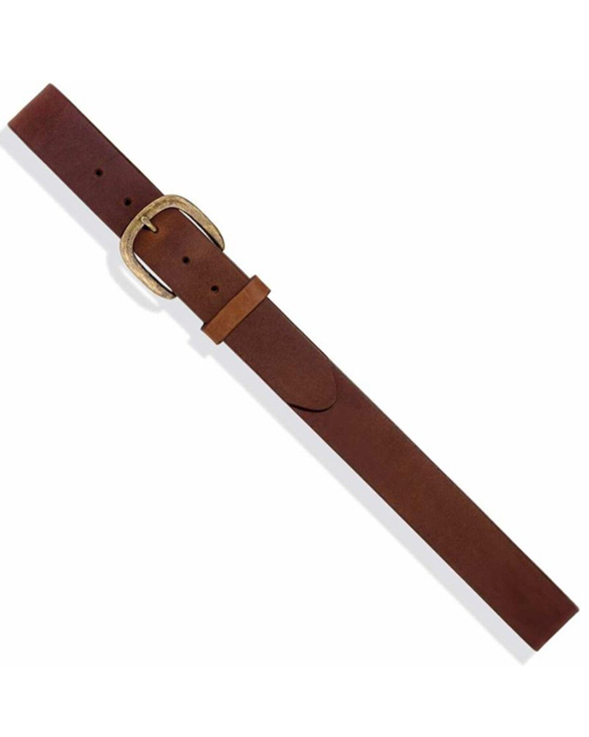 Image #2 - Justin Men's Basic Leather Work Belt, Brown, hi-res