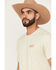 Image #2 - Ariat Men's Logo Short Sleeve Graphic T-Shirt, Natural, hi-res