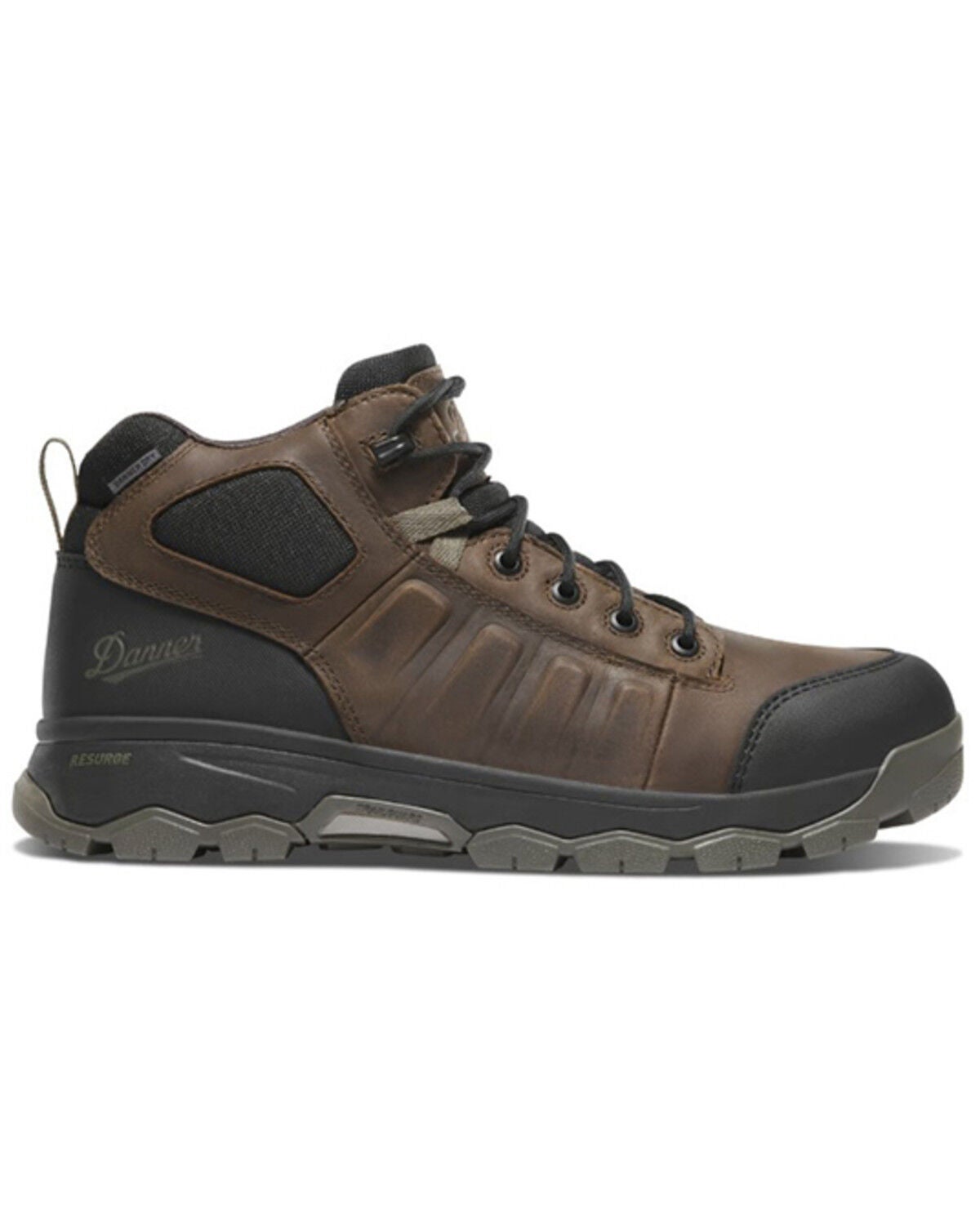 Image #2 - Danner Men's Wheat Ridge Work Boots - Aluminum Toe, Brown, hi-res