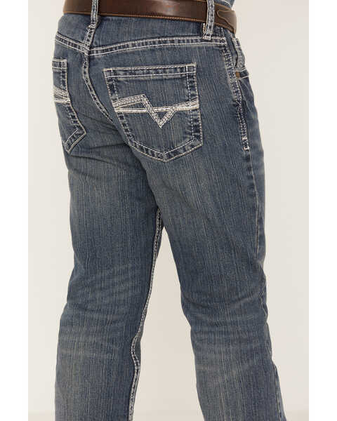 Image #4 - Cody James Boys' Stone Cold Wash Slim Boot Stretch Jeans , Dark Medium Wash, hi-res