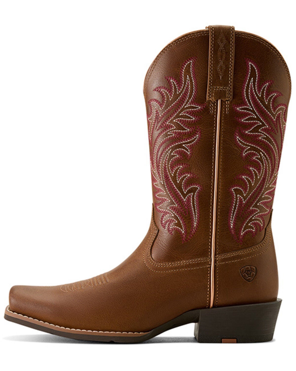 Image #2 - Ariat Women's Round Up Performance Western Boots - Square Toe, Brown, hi-res