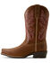 Image #2 - Ariat Women's Round Up Performance Western Boots - Square Toe, Brown, hi-res