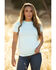 Image #1 - Kimes Ranch Women's Aqua Outlier Logo Short Sleeve Tee, Aqua, hi-res