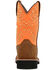 Image #5 - Rocky Boys' Monocrepe Western Boots - Broad Square Toe, Orange, hi-res