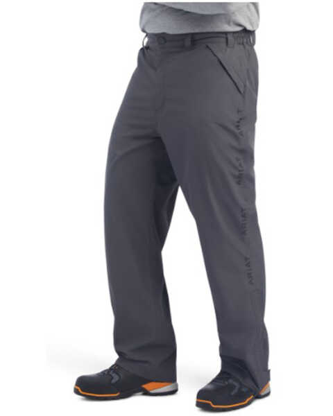 Image #1 - Ariat Men's Rebar Stormshell Waterproof Work Pants , Grey, hi-res