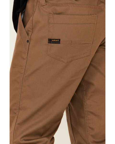 Image #5 - Ariat Men's Rebar M4 Stretch Canvas Utility Straight Pants , Beige/khaki, hi-res