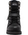 Image #3 - Ad Tec Men's 8" Lace Zipper Biker Boots - Soft Toe, Black, hi-res