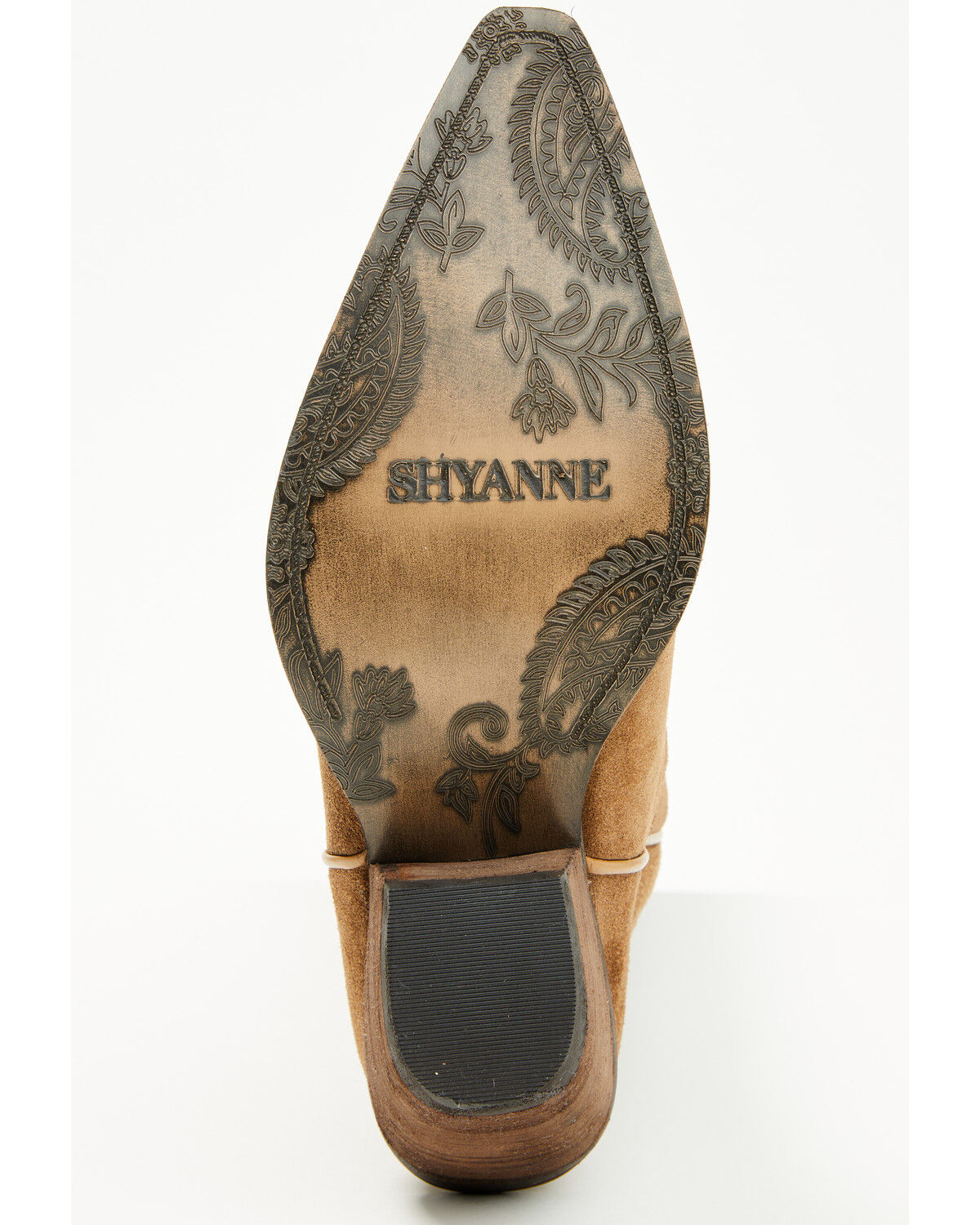 Image #7 - Shyanne Women's Rowan Tall Suede Western Boots - Snip Toe, Brown, hi-res