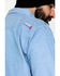 Image #2 - Ariat Men's FR Solid Durastretch Long Sleeve Work Shirt - Tall , Blue, hi-res