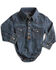 Image #1 - Wrangler Infant Boys' Denim Long Sleeve Shirt Onesie , , hi-res