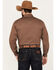 Image #4 - Wrangler Retro Men's Premium Solid Long Sleeve Snap Western Shirt - Tall , Brown, hi-res