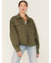 Image #1 - Unpublished Denim Women's Anita Oversized Jacket, Green, hi-res