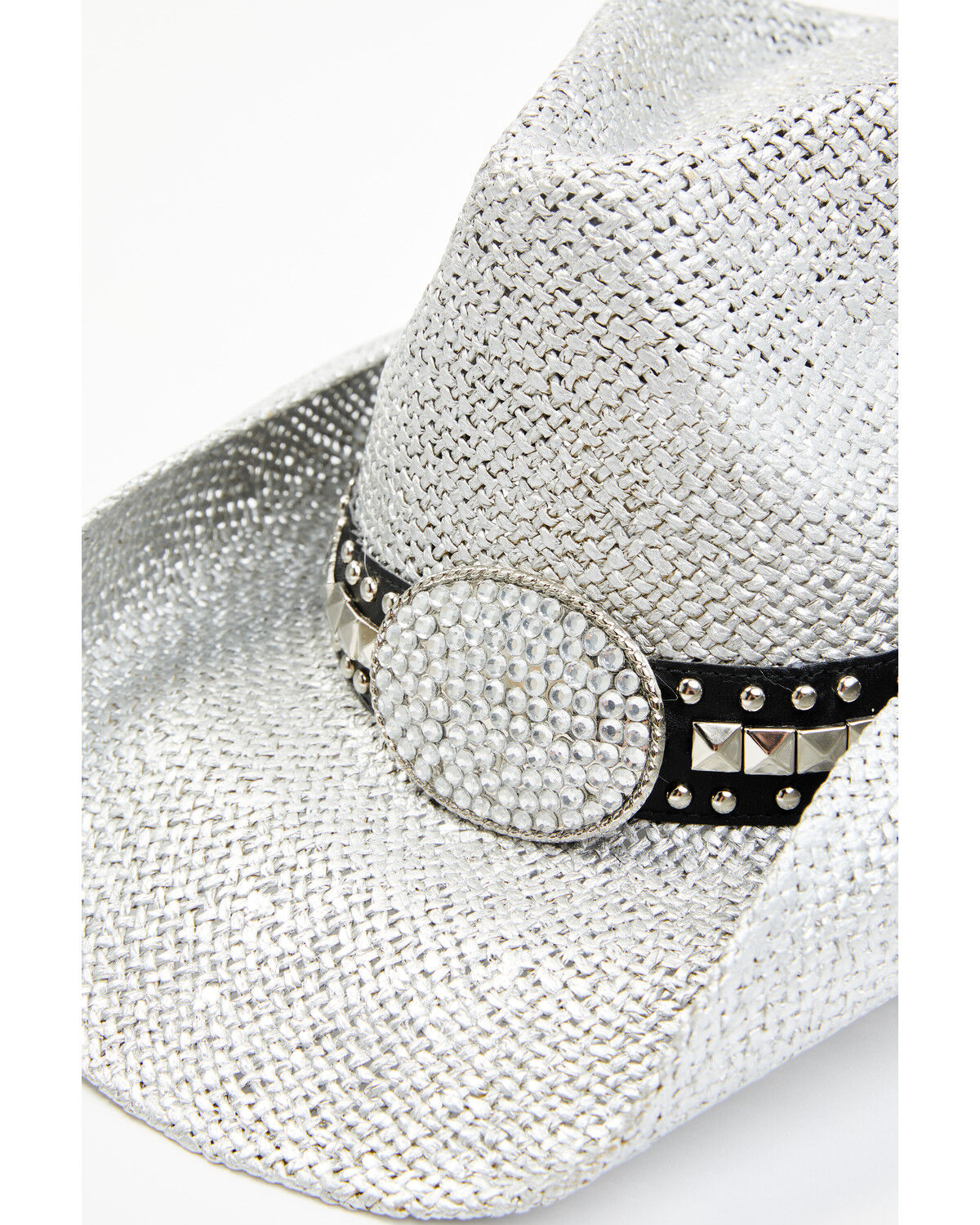 Image #2 - Shyanne Women's Gila Embellished Straw Cowboy Hat, Silver, hi-res