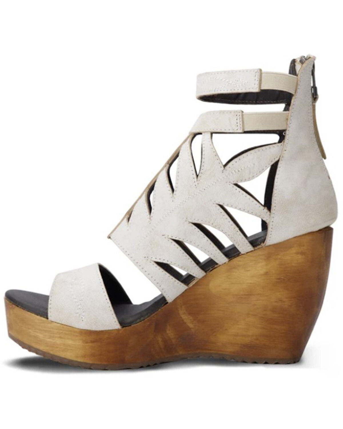 Image #3 - Lane Women's Becca Wedge Heels, Ivory, hi-res