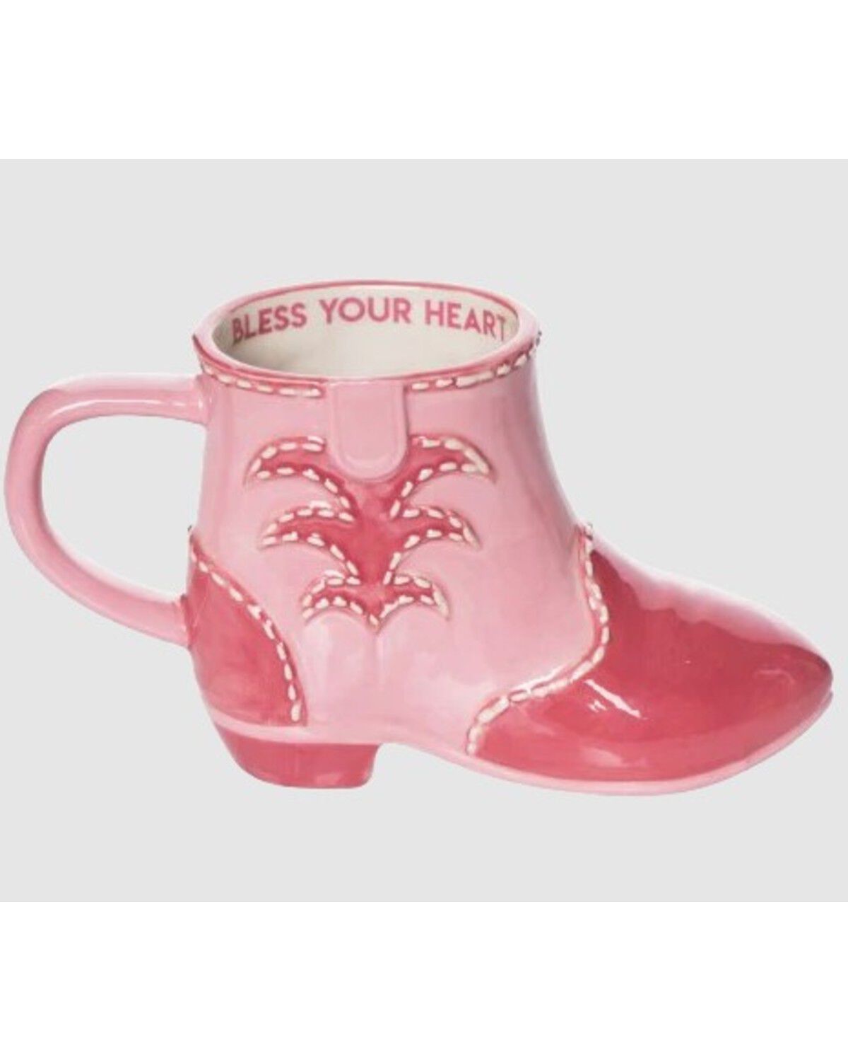 Image #1 - Totalee Gift Women's Bless Your Heart Boot Mug, Pink, hi-res
