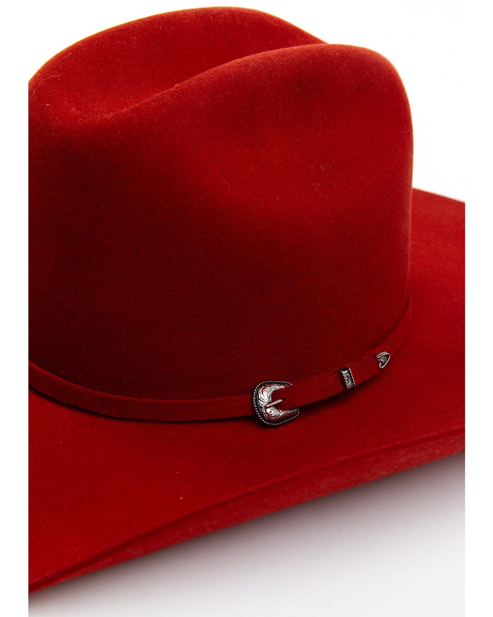 Serratelli 2X Felt Cowboy Hat, Red