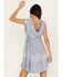 Image #4 - Angie Women's Side Tie Print Dress, Blue, hi-res