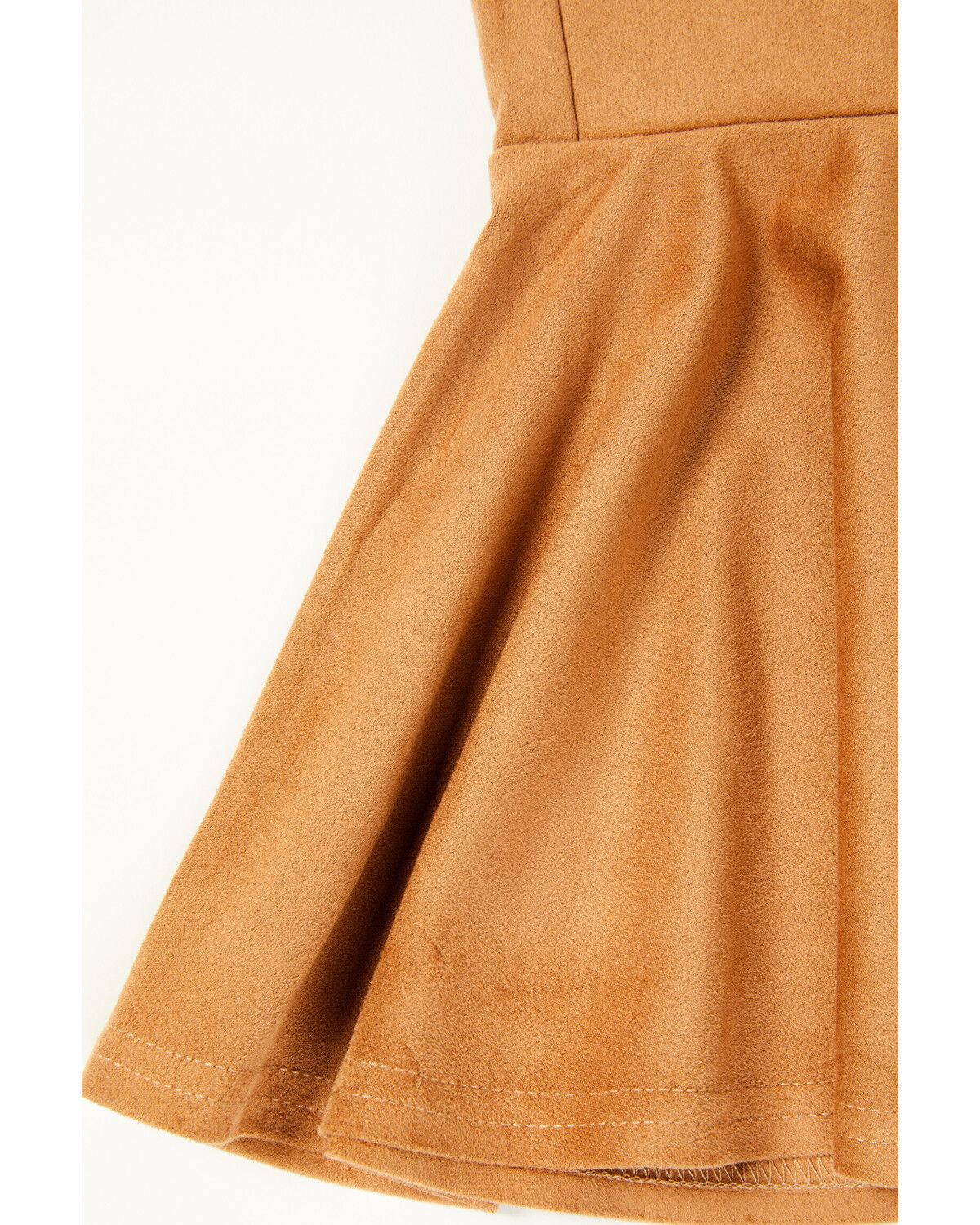Image #2 - Shyanne Toddler Girls' Faux Suede Bell Bottom Stretch Pants, Caramel, hi-res