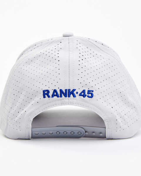 Image #3 - RANK 45® Men's Shield Logo Embroidered Ball Cap , Light Grey, hi-res