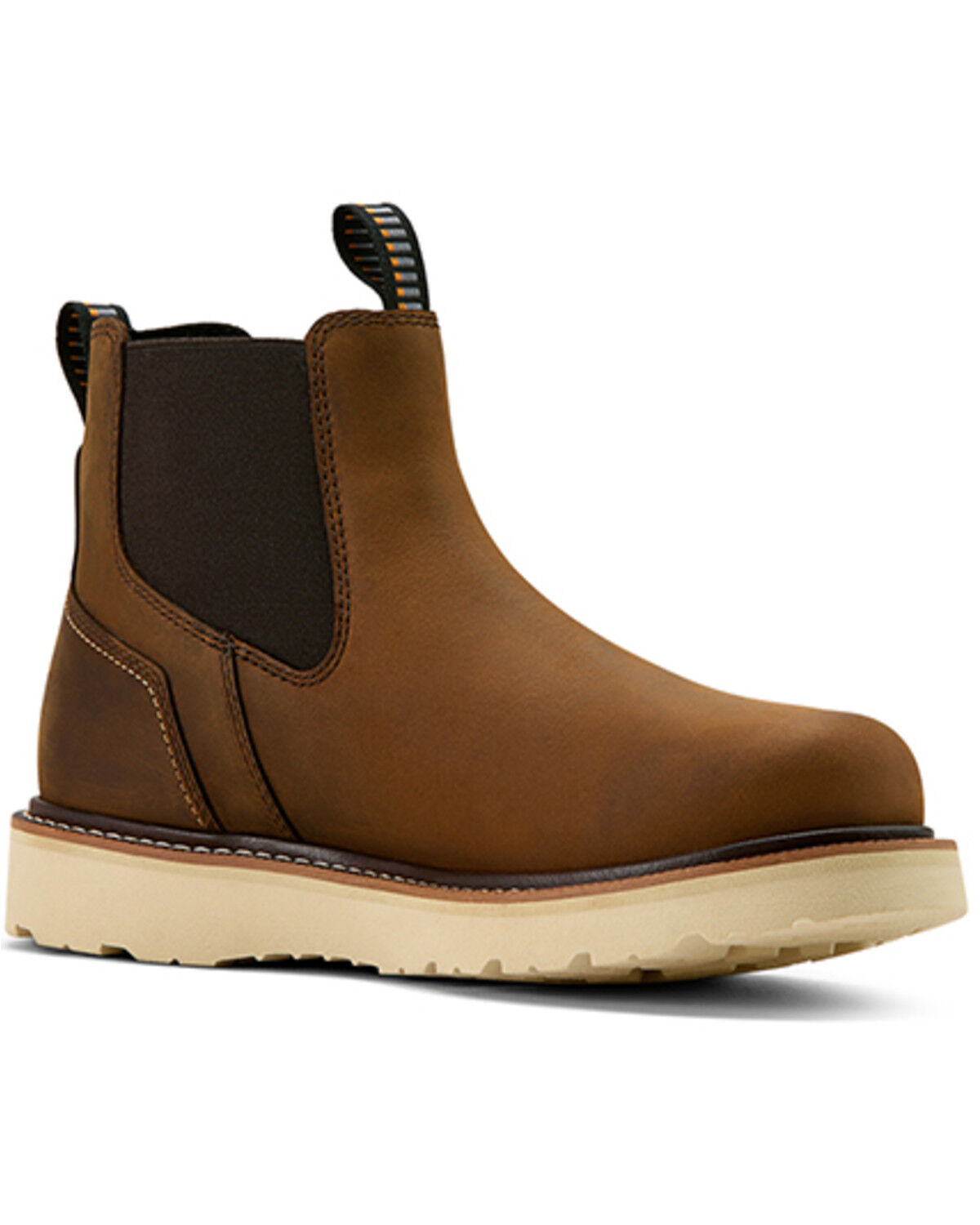 Image #1 - Ariat Men's Rebar Wedge Chelsea Waterproof Work Boots - Soft Toe, , hi-res